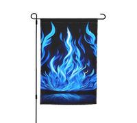 Bandiera da giardino con stampa di fiamme indaco 30,5 x 45,7 cm, per tutte le stagioni, decorazione per cortili all'aperto