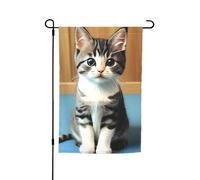 Bandiera da giardino con stampa di gattini per camera da letto, 30,5 x 45,7 cm, bandiere stagionali su entrambi i lati, per cortile, portico, decorazione per feste