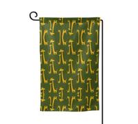 Bandiera da giardino con stampa di giraffa su entrambi i lati, bandiere da giardino per la decorazione della casa, resistente alle intemperie e doppia cucitura, 45,7 x 32,7 cm