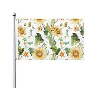 Bandiera da giardino con stampa di girasole e mais, 9,1 x 1,5 m