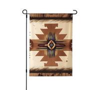 Bandiera da giardino con stampa di motivi nativi americani su entrambi i lati, a prova di sbiadimento, per decorazione da cortile, cartello di benvenuto 71,1 x 101,6 cm