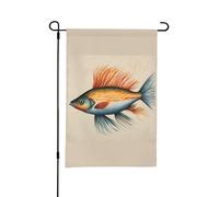 Bandiera da giardino con stampa di pesci volanti, 30,5 x 45,7 cm, perfetta per San Valentino e decorazioni primaverili