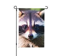 Bandiera da giardino con stampa di piccolo procione, 30,5 x 45,7 cm, perfetta per San Valentino e decorazioni primaverili