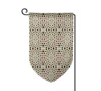 Bandiera da giardino con stampa di pietre petoskey a colori su entrambi i lati, bandiere da giardino per la decorazione della casa, resistenti alle intemperie e doppie cuciture, 45,7 x 32,7 cm