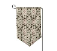 Bandiera da giardino con stampa di pietre petoskey a colori su entrambi i lati, bandiere da giardino per la decorazione della casa, resistenti alle intemperie e doppie cuciture, 45,7 x 32,7 cm