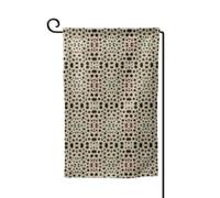 Bandiera da giardino con stampa di pietre petoskey a colori su entrambi i lati, bandiere da giardino per la decorazione della casa, resistenti alle intemperie e doppie cuciture, 45,7 x 32,7 cm