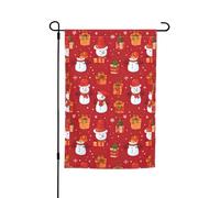 Bandiera da giardino con stampa di pupazzo di neve, 30,5 x 45,7 cm, decorazione per esterni per cortile, patio, portico e bandiera del prato