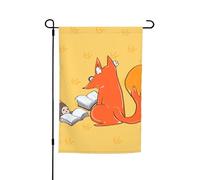 Bandiera da giardino con stampa di semi di girasole e volpi, 30,5 x 45,7 cm, bandiera stagionale per esterni, per cortile, portico, decorazione per le vacanze