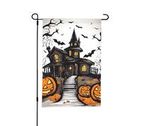 Bandiera da giardino con stampa di vettore felice-Halloween, 30,5 x 45,7 cm, perfetta per San Valentino e decorazioni primaverili