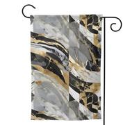 Bandiera da giardino con stampa in marmo di lusso a doppia faccia verticale benvenuto bandiera da cortile banner 71 x 101 cm decorazione esterna