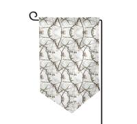 Bandiera da giardino con stampa mimetica bianca su entrambi i lati, bandiere da giardino per la decorazione della casa, resistenti alle intemperie e doppie cuciture, 45,7 x 32,7 cm