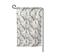 Bandiera da giardino con stampa mimetica bianca su entrambi i lati, bandiere da giardino per la decorazione della casa, resistenti alle intemperie e doppie cuciture, 45,7 x 32,7 cm