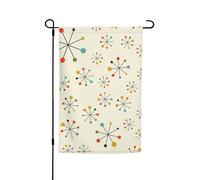 Bandiera da giardino con stampa moderna retrò bandiera per casa bandiera da cortile bandiera all'aperto decorazione per case coloniche vacanze 30,5 x 45,7 cm
