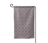 Bandiera da giardino con stampa quadrifoglio grigia su entrambi i lati, bandiere da giardino per la decorazione della casa, resistenti alle intemperie e doppie cuciture, 45,7 x 32,7 cm