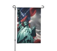 Bandiera da giardino con statua della libertà, 30,5 x 45,7 cm, perfetta per San Valentino e decorazioni primaverili
