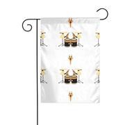 Bandiera da giardino con tamburi d'oca, decorazione da cortile, 12x18 pollici per terrazza, balcone