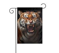 Bandiera da giardino con tigre, 30 x 45 cm, verticale, double face, decorazione per case in campagna