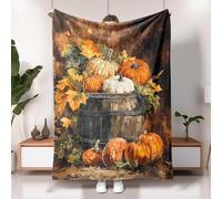 Bandiera da giardino con zucca autunnale, bandiere decorative arancioni, in iuta su entrambi i lati, decorazione per la casa autunnale, decorazione per il Ringraziamento, 101 x 127 cm