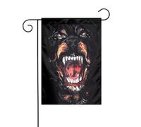 Bandiera da giardino Cool Rottweiler Dog Art Prints Bandiere decorative principalmente per terrazze, giardini, vasi di fiori, terrazza, balcone. 30,5 x 45,7 cm