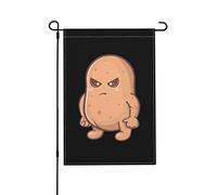 Bandiera Da Giardino Cute Potato Bandiere Decorative Lavabile Bandiera Verticale Impermeabile Garden Flag Per Celebrazioni Esterno Festival 30X45CM