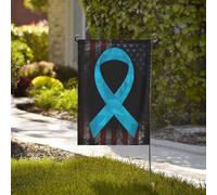 Bandiera Da Giardino Cyclic Vomiting Syndrome Awareness Bandiere Decorative Premium Bandiera Da Cortile Antivento Garden Flag Per Feste Celebrazioni Festival 30X45CM