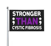 Bandiera Da Giardino Cystic Fibrosis Awareness Outdoorbandiera Premium Bandierada Balcone Durevole Bandiere Decorative Per Festival Esterno Celebrazioni 90X152CM