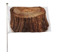 Bandiera da giardino da 152,4 x 243,8 cm, per esterni, ceppo di quercia, bandiera grande con occhielli in ottone, resistente allo sbiadimento, per esterni, decorazione per la casa, fattoria, cortile