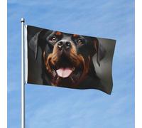 Bandiera da giardino da 3 x 1,5 m bandiera esterna doppia bandiera verticale bandiera fredda Rottweiler cane arte tutte le stagioni bandiere per cortile decorazione esterna vacanza banner segno