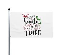 Bandiera Da Giardino Dear Santa I Really Tired Bandiere Decorative Colore Vivido Bandiera Da Cortile Durevole Garden Flag Per 90X152CM