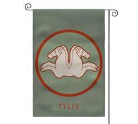Bandiera da giardino della civiltà dell'età classica, bandiera a doppia faccia con cultura, 30,5 x 45,7 cm, per decorazione esterna (Tylis)