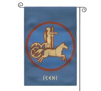 Bandiera da giardino della civiltà dell'età classica, bandiera a doppia faccia con cultura, 30,5 x 45,7 cm, per decorazione esterna (Iceni)