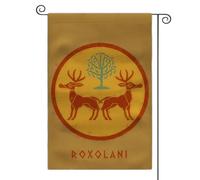 Bandiera da giardino della civiltà dell'età classica, bandiera a doppia faccia con cultura totemica, 30,5 x 45,7 cm, per decorazione esterna (Roxolani)