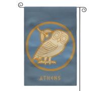 Bandiera da giardino della civiltà dell'età classica, bandiera a doppia faccia con cultura totemica, 30,5 x 45,7 cm, per decorazione esterna (Atene)