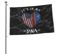 Bandiera Da Giardino Democratic Republic Of The Congo It'S In My Dna Democratic Republic Of The Congo Usa Bandiera Da Cortile Premium Bandiere Decorative Durevole Garden Flag Per Feste 90X152CM