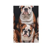 Bandiera da giardino di benvenuto Bulldogs inglese 0,6 x 0,9 m non sbiadisce su entrambi i lati bandiere da cortile per esterni decorazione per cortile portico prato