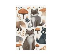 Bandiera da giardino di benvenuto con animali del procione del bosco, 2 x 3 m, double face, nessuna dissolvenza, bandiere per casa, cortile, cortile, cortile, prato, decorazione esterna
