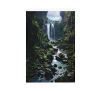 Bandiera da giardino di benvenuto con cascata scogliera 0,6 x 0,9 m su entrambi i lati, non sbiadisce, bandiere per casa, cortile, cortile, veranda, prato, decorazione esterna