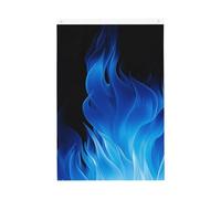 Bandiera da giardino di benvenuto con fiamma blu, 0,6 x 0,9 m, non sbiadisce, doppia faccia, per casa, cortile, cortile, portico, prato