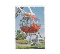 Bandiera da giardino di benvenuto con ruota panoramica, 0,6 x 0,9 m, non sbiadisce, doppia faccia, per casa, cortile, cortile, portico, prato