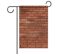 Bandiera da giardino di benvenuto in mattoni rossi con texture bandiere per cortile portico casa bandiera stagionale doppia bandiera per casa all'aperto cortile patio prato decorazioni da giardino