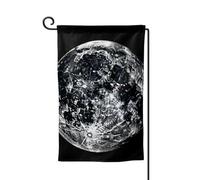 Bandiera da giardino di benvenuto per esterni di piccole dimensioni 12,5 x 18 pollici doppia faccia resistente alle intemperie bandiera della casa bandiera luna bandiere verticali per fattoria