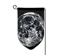 Bandiera da giardino di benvenuto per esterni di piccole dimensioni 12,5 x 18 pollici doppia faccia resistente alle intemperie bandiera della casa bandiera luna bandiere verticali per fattoria