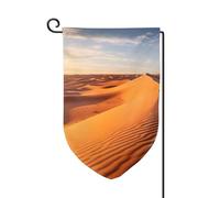 Bandiera da giardino di benvenuto per esterni di piccole dimensioni 12,5 x 18 pollici doppia faccia resistente alle intemperie bandiera della casa dune di sabbia nel deserto del Sahara bandiere