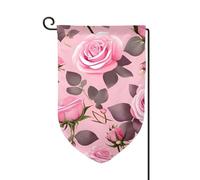 Bandiera da giardino di benvenuto per esterni di piccole dimensioni 12,5 x 18 pollici doppia faccia resistente alle intemperie bandiera della casa belle rose bandiere verticali per fattoria all'aperto