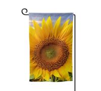 Bandiera da giardino di benvenuto per esterni di piccole dimensioni 31,5 x 45,7 cm doppia faccia resistente alle intemperie bandiera per casa giallo dorato girasole bandiere verticali per fattoria