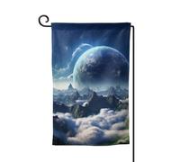 Bandiera da giardino di benvenuto per esterni di piccole dimensioni 31,5 x 45,7 cm doppia faccia resistente alle intemperie bandiera per casa fantasy terra bandiere verticali per casa colonica