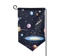 Bandiera da giardino di benvenuto per esterni di piccole dimensioni 31,8 x 45,7 cm doppia faccia resistente alle intemperie bandiera per casa la famiglia solare bandiere verticali per casa colonica