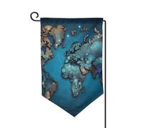 Bandiera da giardino di benvenuto per esterni di piccole dimensioni 31,8 x 45,7 cm doppia faccia resistente alle intemperie bandiera della casa mappa bandiere verticali per fattoria all'aperto prato