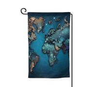 Bandiera da giardino di benvenuto per esterni di piccole dimensioni 31,8 x 45,7 cm doppia faccia resistente alle intemperie bandiera della casa mappa bandiere verticali per fattoria all'aperto prato