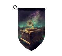Bandiera da giardino di benvenuto per esterni di piccole dimensioni 31,8 x 45,7 cm doppia faccia resistente alle intemperie bandiera della casa carillon da sogno bandiere verticali per fattoria